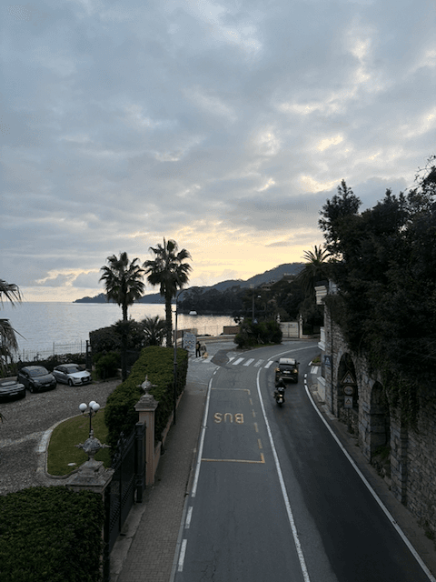 View from the Spa bridge of the Hotel Excelsior Palace Portofino Coast
