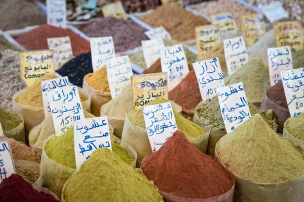 Herbs and spices in the medina