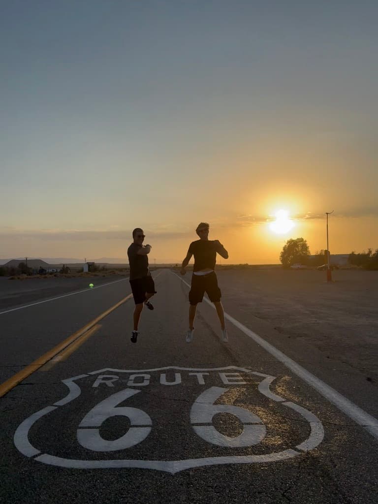GR Stories | The Route 66 sign painted on the road