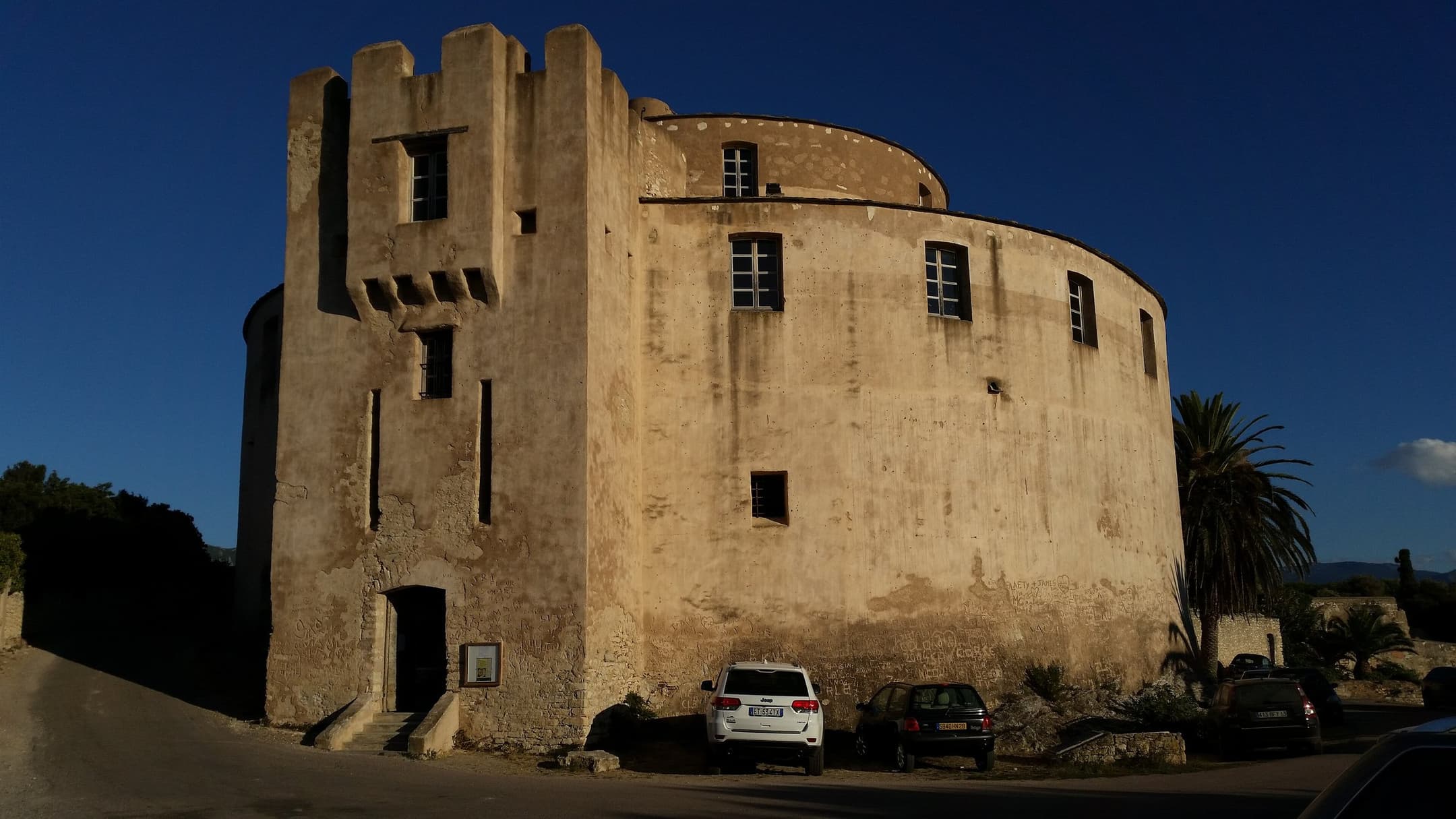 The round Genoese citadel of Saint-Florent